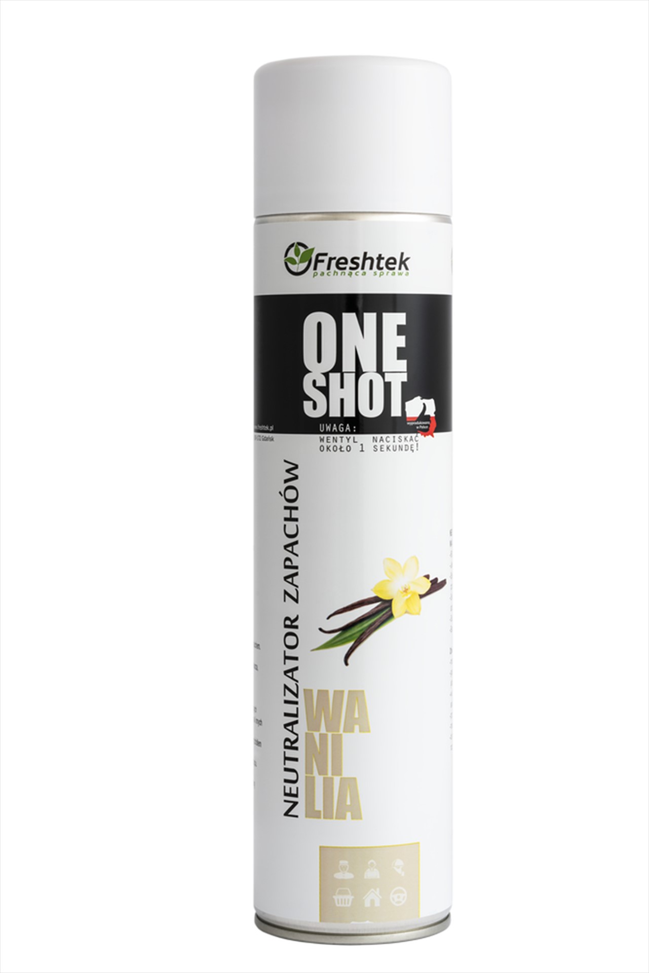 FRESHTEK ONE SHOT Neutralizator zapachów WANILIA 600ml (_/12/1)