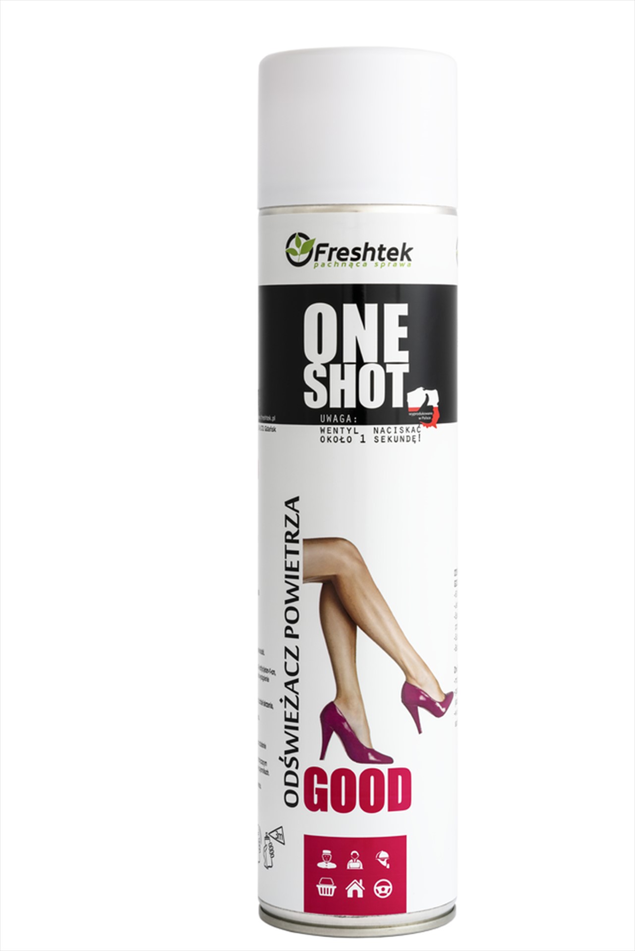 FRESHTEK ONE SHOT Odświeżacz powietrza GOOD 600ml (_/12/1)