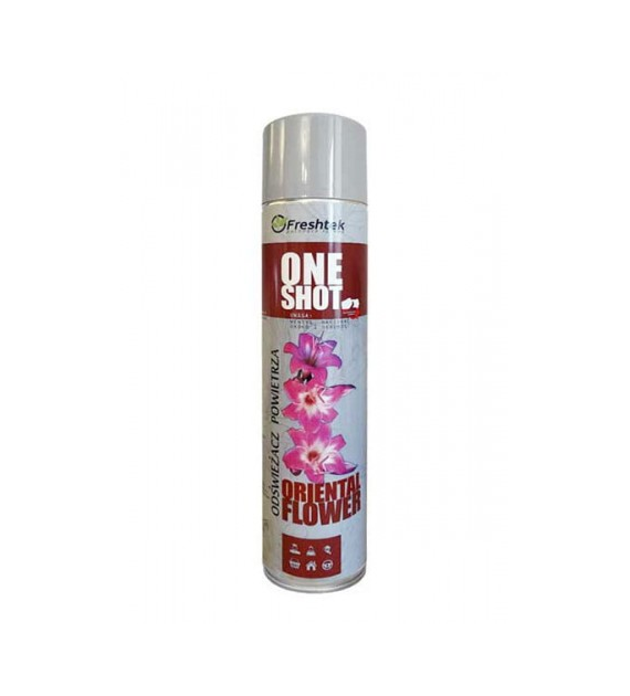 FRESHTEK ONE SHOT Odświeżacz powietrza ORIENTAL FLOWER Premium Line 600ml (_/12/1)