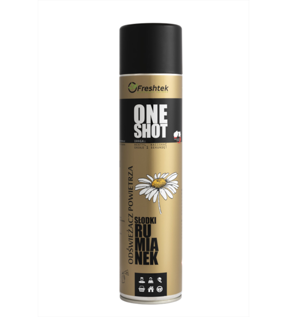 FRESHTEK ONE SHOT Odświeżacz powietrza SŁODKI RUMIANEK 600ml (_/12/1)