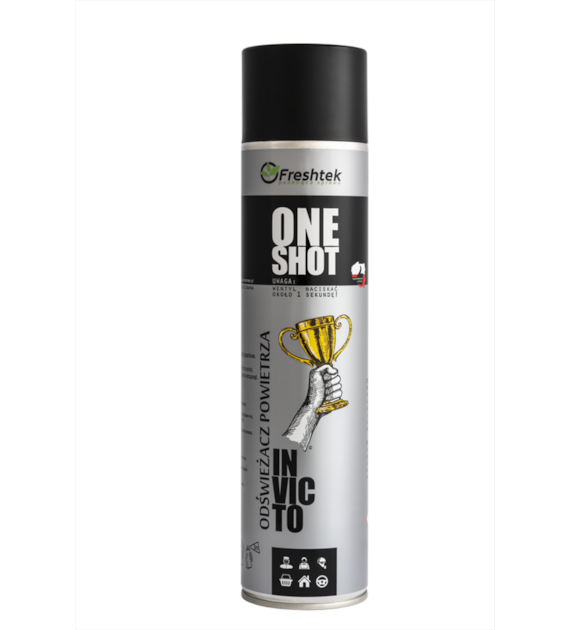 FRESHTEK ONE SHOT Odświeżacz powietrza INVICTO 600ml (_/12/1)