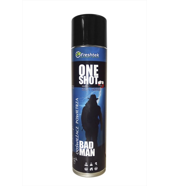 FRESHTEK ONE SHOT Odświeżacz powietrza BAD MAN Premium Line 600ml (_/12/1)