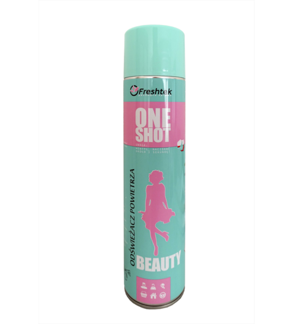 FRESHTEK ONE SHOT Odświeżacz powietrza BEAUTY 600ml (_/12/1)