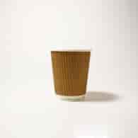 Kubek papierowy PLASTIC FREE 250ml KRAFT 3W (26/20/25)