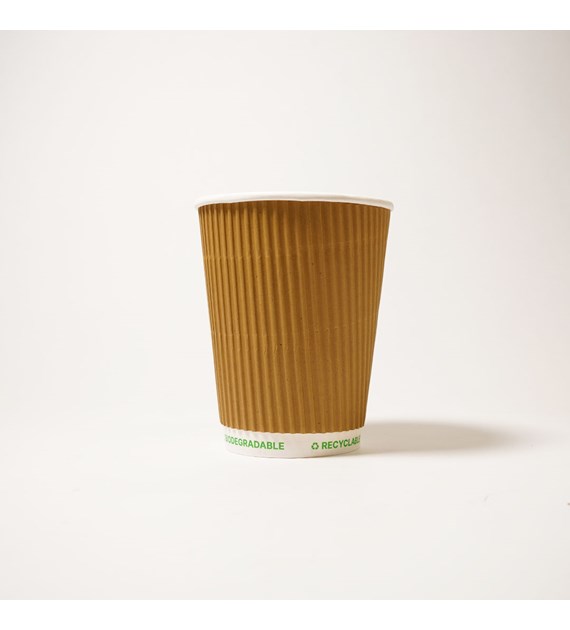 Kubek papierowy PLASTIC FREE 300ml KRAFT 3W (20/20/25)