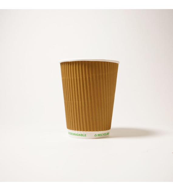 Kubek papierowy PLASTIC FREE 300ml KRAFT 3W (20/20/25)