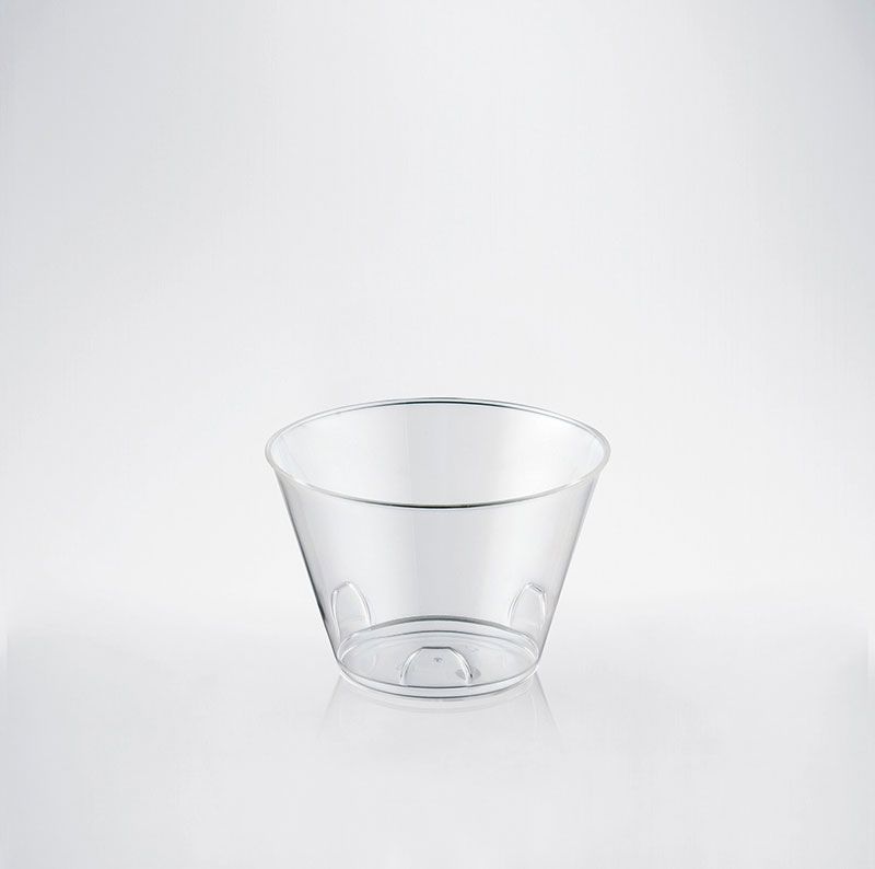 (REUSE) FINGERFOOD Kubek TULIP2 transparentny 100ml PS (96/20/24)