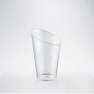 (REUSE) FINGERFOOD Kubek BAMBOO transparentny 75ml PS (90/20/24)