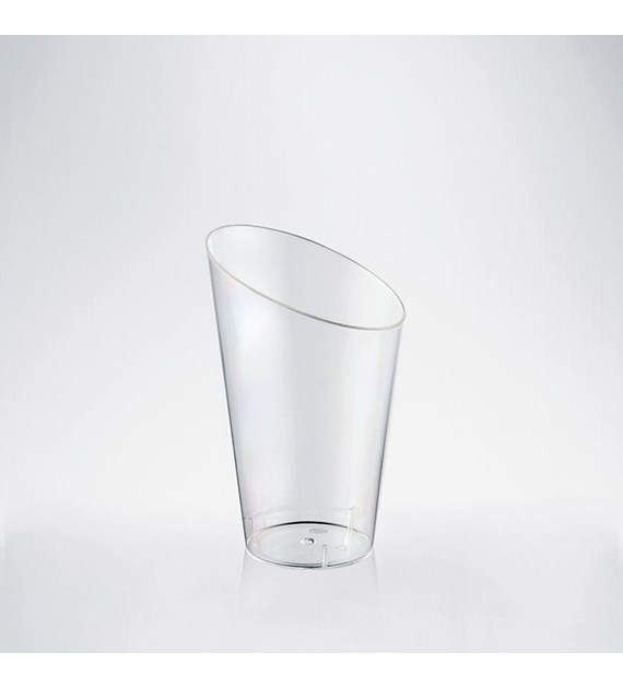 (REUSE) FINGERFOOD Kubek BAMBOO transparentny 75ml PS (90/20/24)