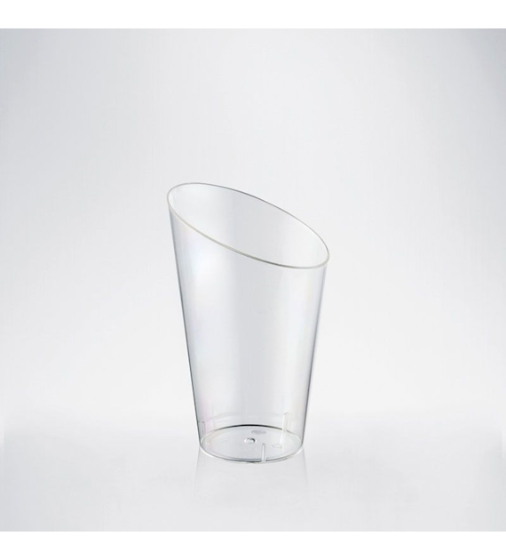 (REUSE) FINGERFOOD Kubek BAMBOO transparentny 75ml PS (90/20/24)