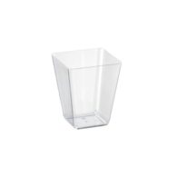 (REUSE) FINGERFOOD Pojemnik SPACE3 transparentny 150ml PS (96/20/24)