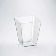 (REUSE) FINGERFOOD Pojemnik SPACE3 transparentny 150ml PS (96/20/24)