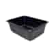 (REUSE) Pojemnik żebrowany W1/623RD 227x178x80 2300ml CZARNY (16/320/1)