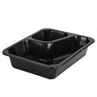 Think`n Pack Pojemnik do zgrzewu WZMOCNIONE ROGI dwudzielny COLT czarny T-227x178x50 PP (24/8/50)