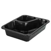 Think`n Pack Pojemnik do zgrzewu WZMOCNIONE ROGI dwudzielny COLT czarny T-227x178x50 PP (24/8/50)