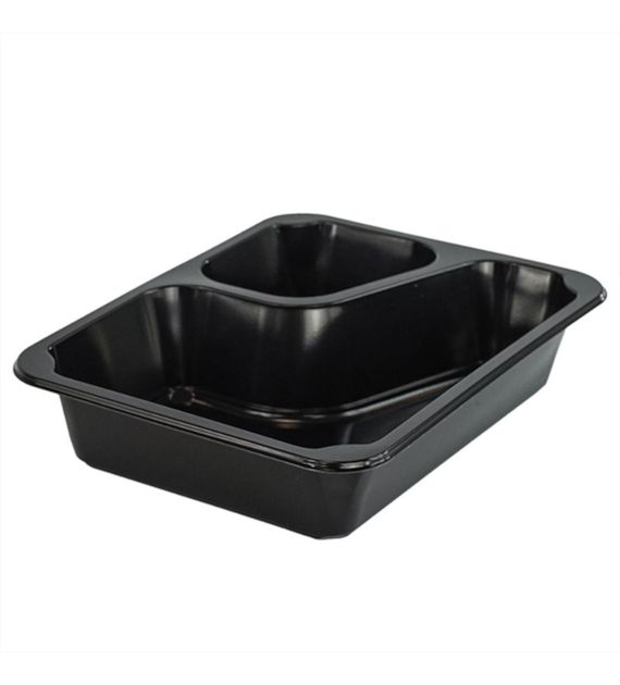 Think`n Pack Pojemnik do zgrzewu WZMOCNIONE ROGI dwudzielny COLT czarny T-227x178x50 PP (24/8/50)