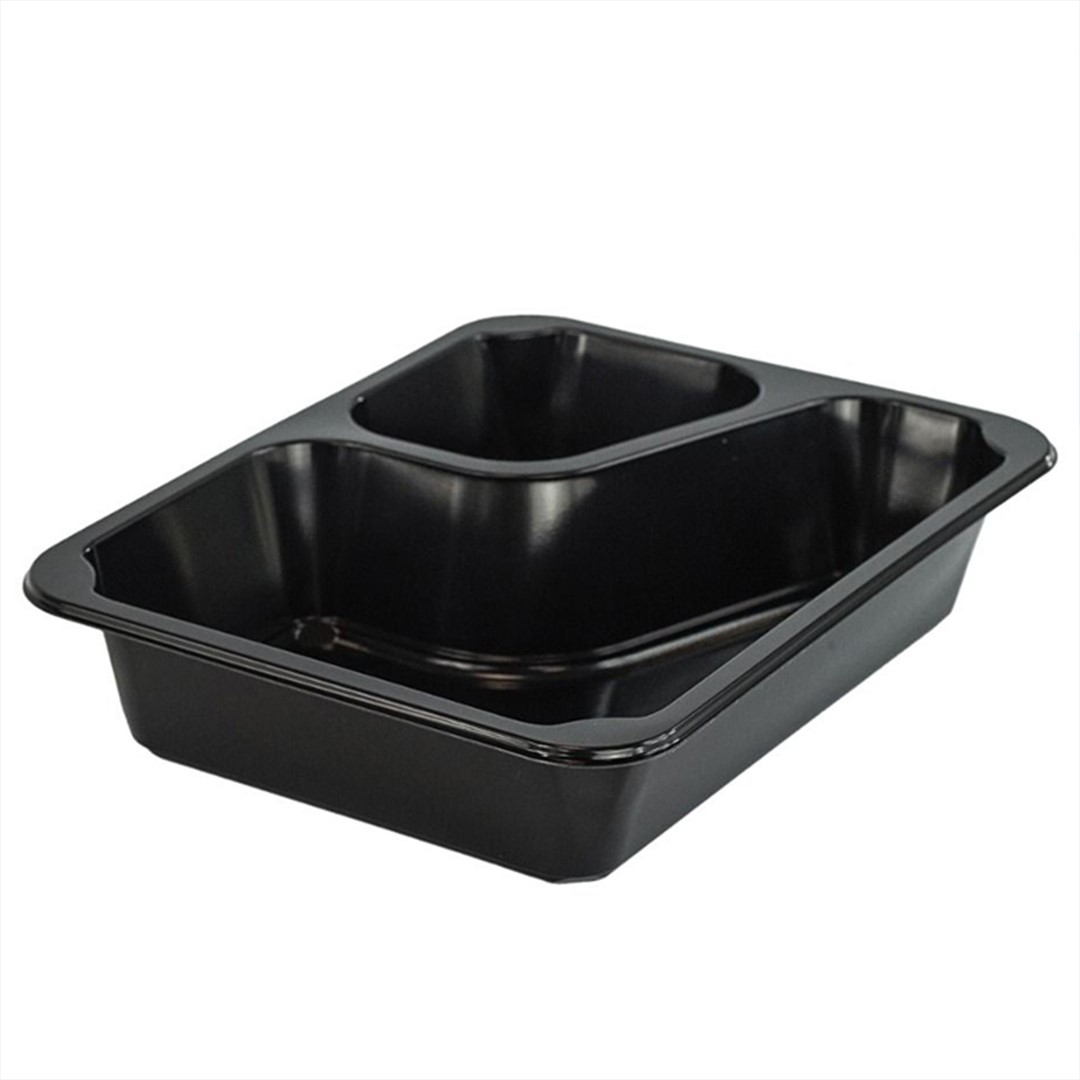Think`n Pack Pojemnik do zgrzewu WZMOCNIONE ROGI dwudzielny COLT czarny T-227x178x50 PP (24/8/50)