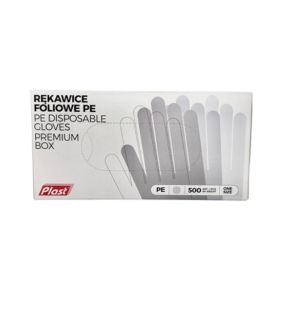 Rękawiczki foliowe PE PLAST (_/10/500)