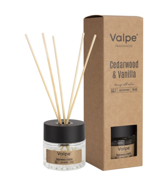 Dyfuzor zapachowy patyczki drzewo cedrowe-wanilia 50ml (_/12/1)