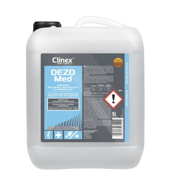 CLINEX DEZOMED Preparat dezynfekująco-myjący do powierzchni 5L (96/1/1)