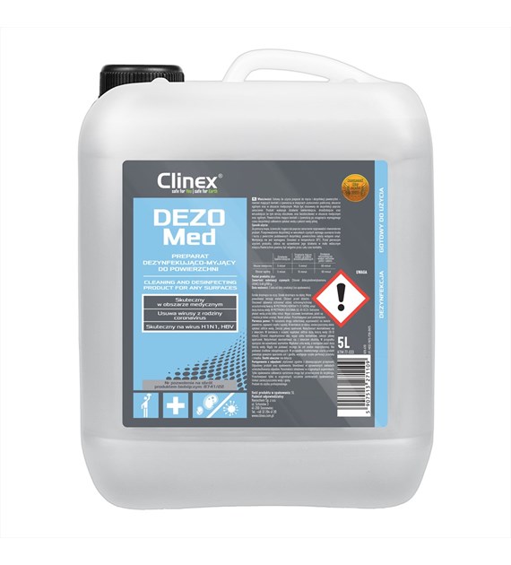 CLINEX DEZOMED Preparat dezynfekująco-myjący do powierzchni 5L (96/1/1)