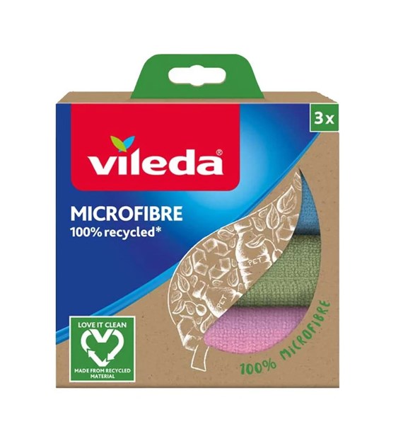 VILEDA Ściereczki mikrofibra 100% recycled (156/12/3)