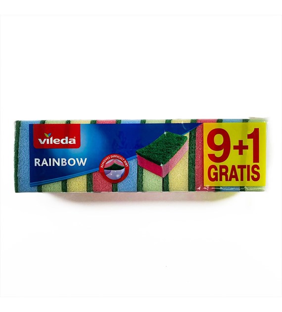 VILEDA Zmywaki RAINBOW 9+1szt (55/16/10)