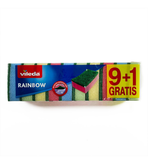 VILEDA Zmywaki RAINBOW 9+1szt (55/16/10)