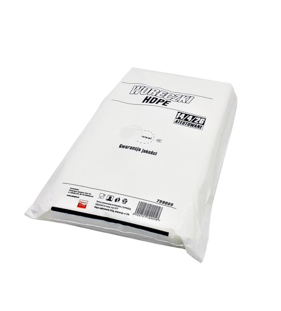 Woreczki HDPE 14/4/26 6mic (100/10/800)