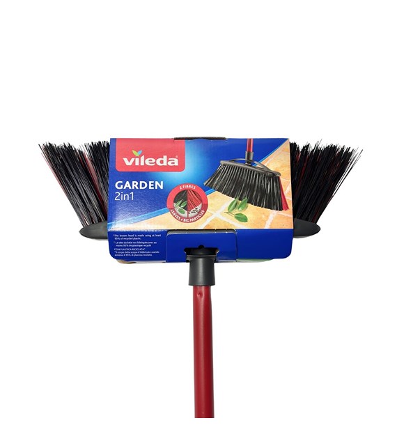 VILEDA Szczotka zewnętrzna GARDEN 2w1 + kij (24/5/1)
