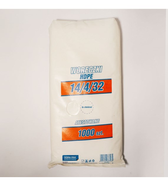 Woreczki HDPE 14/4/32 6mic (72/10/1000)