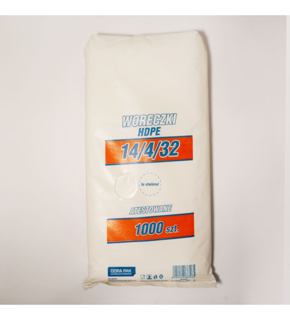 Woreczki HDPE 14/4/32 6mic (72/10/1000)