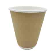 Kubek papierowy PLASTIC FREE 300ml KRAFT 2W (18/20/25)