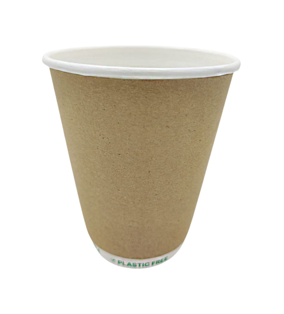 Kubek papierowy PLASTIC FREE 300ml KRAFT 2W (18/20/25)