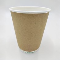 Kubek papierowy PLASTIC FREE 300ml KRAFT 2W (18/20/25)
