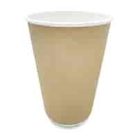 Kubek papierowy PLASTIC FREE 400ml KRAFT 2W (14/20/25)