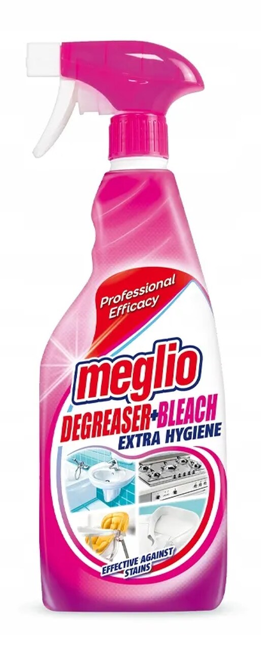 MEGLIO odtłuszczacz + wybielacz w piance spray 750ml (_/12/1)