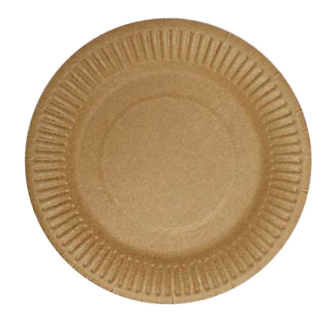 Enjoy Eat&Go talerz papierowy KRAFT 18cm (84/10/100)