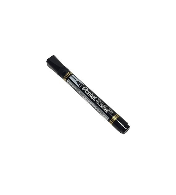 PENTEL Marker pernamentny CZARNY okrągła końcówka (_/12/1)