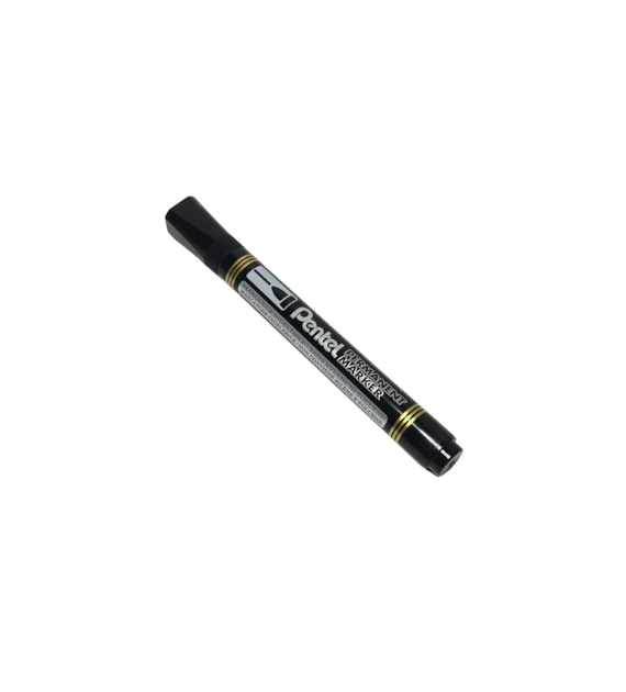 PENTEL Marker permamentny CZARNY okrągła końcówka (_/12/1)