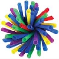 (REUSE) Słomka ścięta PP BUBBLE TEA fi12mm 20cm PALETA BARW (36/11/200)