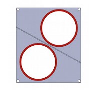 Matryca okrągła fi 118 dwie tacki skos