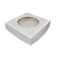 Pudełko białe 32x32x7 góra z oknem (50szt/op)