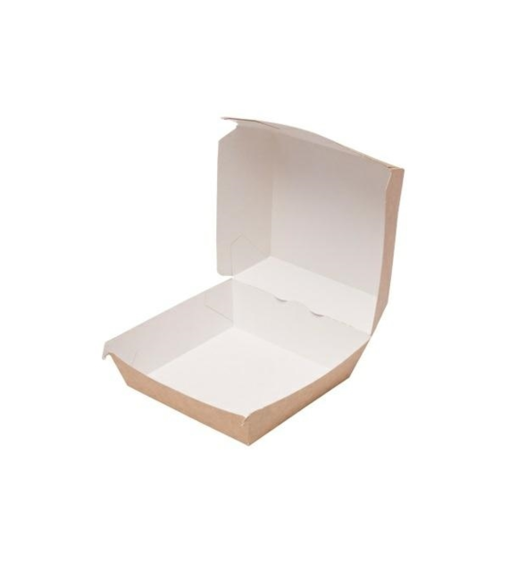 Pudełko burger brązowy XXL WYSOKI 150x150x105mm (_/1/75)