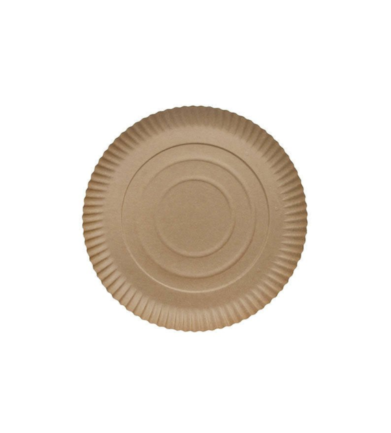 (EKO) TALERZ PAPIEROWY NATURE 28cm BRĄZOWY (72/4/40)