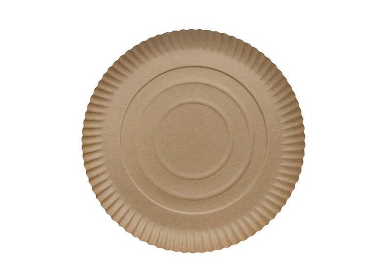 (EKO) TALERZ PAPIEROWY NATURE 28cm BRĄZOWY (72/4/40)