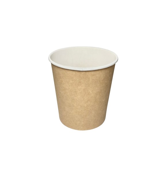 (SUP) Pojemnik okrągły papierowy Eat&Go KRAFT/BIAŁY 115mm 750ml (25/10/50)