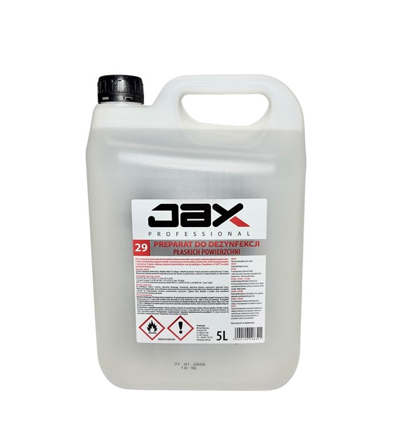 JAX PROFESSIONAL preparat do dezynfekcji powierzchni 5L (44/3/1)