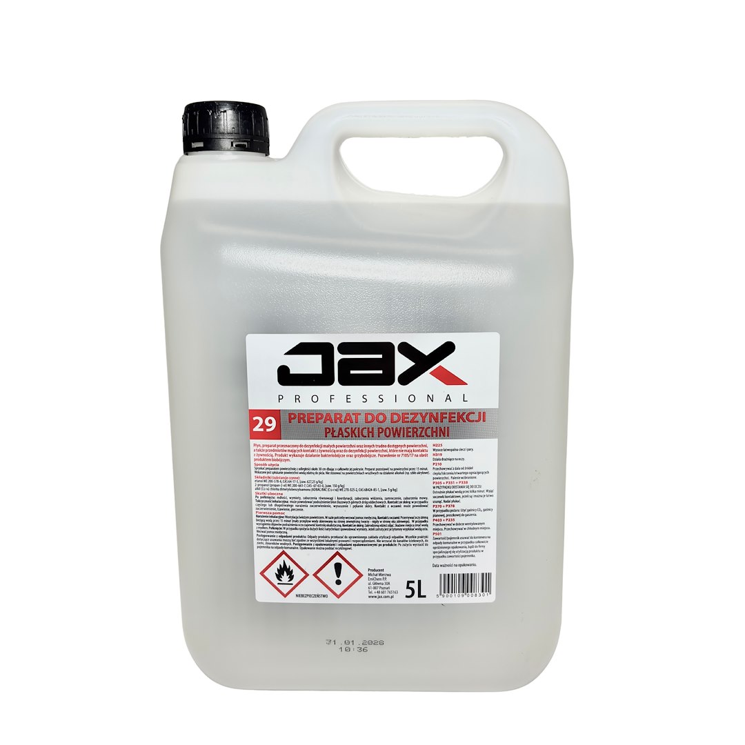 JAX PROFESSIONAL preparat do dezynfekcji powierzchni 5L (44/3/1)