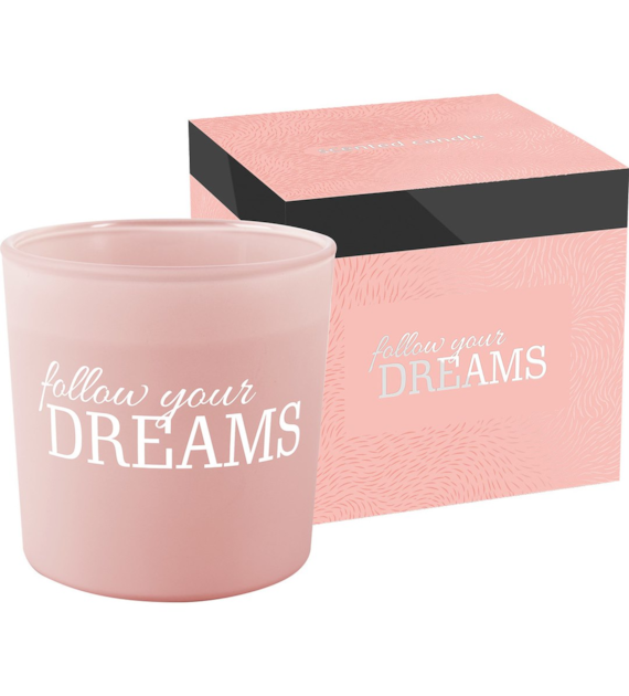 BISPOL Świeca zapachowa w szkle z dwoma knotami DREAMS (_/6/1)